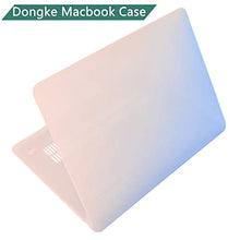 Load image into Gallery viewer, Dongke MacBook Air 13 inch Case 2020 2019 2018 Rubberized Frosted Matte See Through Hard Case Cover for MacBook Air 13.3 inch Black