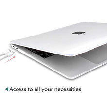 Load image into Gallery viewer, Dongke MacBook Air 13 inch Case 2020 2019 2018 Rubberized Frosted Matte See Through Hard Case Cover for MacBook Air 13.3 inch Black