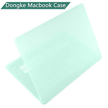 Load image into Gallery viewer, Dongke MacBook Air 13 inch Case 2020 2019 2018 Rubberized Frosted Matte See Through Hard Case Cover for MacBook Air 13.3 inch Black
