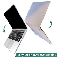 Load image into Gallery viewer, Dongke MacBook Air 13 inch Case 2020 2019 2018 Rubberized Frosted Matte See Through Hard Case Cover for MacBook Air 13.3 inch Black