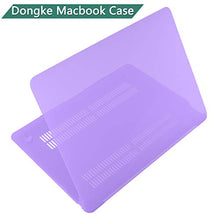 Load image into Gallery viewer, Dongke MacBook Air 13 inch Case 2020 2019 2018 Rubberized Frosted Matte See Through Hard Case Cover for MacBook Air 13.3 inch Black