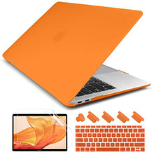 Load image into Gallery viewer, Dongke MacBook Air 13 inch Case 2020 2019 2018 Rubberized Frosted Matte See Through Hard Case Cover for MacBook Air 13.3 inch Black