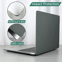 Load image into Gallery viewer, Dongke MacBook Air 13 inch Case 2020 2019 2018 Rubberized Frosted Matte See Through Hard Case Cover for MacBook Air 13.3 inch Black