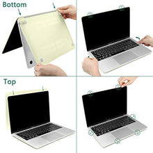 Load image into Gallery viewer, Dongke MacBook Air 13 inch Case 2020 2019 2018 Rubberized Frosted Matte See Through Hard Case Cover for MacBook Air 13.3 inch Black