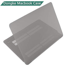 Load image into Gallery viewer, Dongke MacBook Air 13 inch Case 2020 2019 2018 Rubberized Frosted Matte See Through Hard Case Cover for MacBook Air 13.3 inch Black