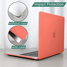 Load image into Gallery viewer, Dongke MacBook Air 13 inch Case 2020 2019 2018 Rubberized Frosted Matte See Through Hard Case Cover for MacBook Air 13.3 inch Black