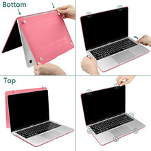 Load image into Gallery viewer, Dongke MacBook Air 13 inch Case 2020 2019 2018 Rubberized Frosted Matte See Through Hard Case Cover for MacBook Air 13.3 inch Black