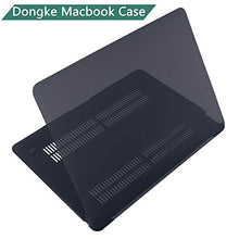 Load image into Gallery viewer, Dongke MacBook Air 13 inch Case 2020 2019 2018 Rubberized Frosted Matte See Through Hard Case Cover for MacBook Air 13.3 inch Black
