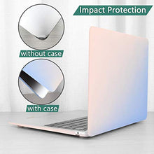 Load image into Gallery viewer, Dongke MacBook Air 13 inch Case 2020 2019 2018 Rubberized Frosted Matte See Through Hard Case Cover for MacBook Air 13.3 inch Black