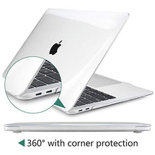 Load image into Gallery viewer, Dongke MacBook Air 13 inch Case 2020 2019 2018 Rubberized Frosted Matte See Through Hard Case Cover for MacBook Air 13.3 inch Black