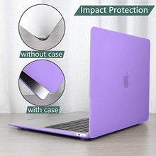 Load image into Gallery viewer, Dongke MacBook Air 13 inch Case 2020 2019 2018 Rubberized Frosted Matte See Through Hard Case Cover for MacBook Air 13.3 inch Black