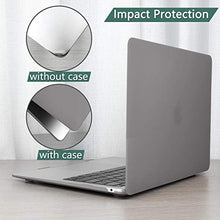 Load image into Gallery viewer, Dongke MacBook Air 13 inch Case 2020 2019 2018 Rubberized Frosted Matte See Through Hard Case Cover for MacBook Air 13.3 inch Black