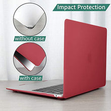 Load image into Gallery viewer, Dongke MacBook Air 13 inch Case 2020 2019 2018 Rubberized Frosted Matte See Through Hard Case Cover for MacBook Air 13.3 inch Black