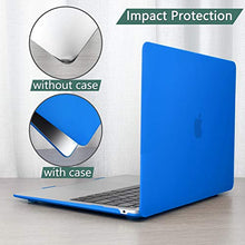 Load image into Gallery viewer, Dongke MacBook Air 13 inch Case 2020 2019 2018 Rubberized Frosted Matte See Through Hard Case Cover for MacBook Air 13.3 inch Black