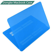 Load image into Gallery viewer, Dongke MacBook Air 13 inch Case 2020 2019 2018 Rubberized Frosted Matte See Through Hard Case Cover for MacBook Air 13.3 inch Black