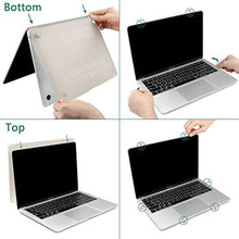 Load image into Gallery viewer, Dongke MacBook Air 13 inch Case 2020 2019 2018 Rubberized Frosted Matte See Through Hard Case Cover for MacBook Air 13.3 inch Black