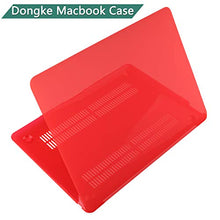 Load image into Gallery viewer, Dongke MacBook Air 13 inch Case 2020 2019 2018 Rubberized Frosted Matte See Through Hard Case Cover for MacBook Air 13.3 inch Black