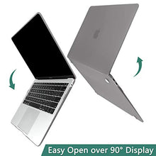 Load image into Gallery viewer, Dongke MacBook Air 13 inch Case 2020 2019 2018 Rubberized Frosted Matte See Through Hard Case Cover for MacBook Air 13.3 inch Black