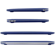 Load image into Gallery viewer, Dongke MacBook Air 13 inch Case 2020 2019 2018 Rubberized Frosted Matte See Through Hard Case Cover for MacBook Air 13.3 inch Black