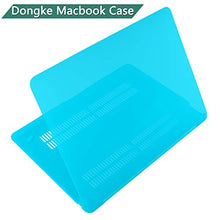 Load image into Gallery viewer, Dongke MacBook Air 13 inch Case 2020 2019 2018 Rubberized Frosted Matte See Through Hard Case Cover for MacBook Air 13.3 inch Black