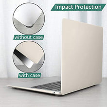 Load image into Gallery viewer, Dongke MacBook Air 13 inch Case 2020 2019 2018 Rubberized Frosted Matte See Through Hard Case Cover for MacBook Air 13.3 inch Black