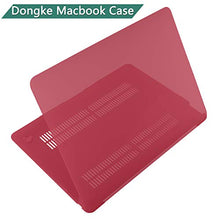 Load image into Gallery viewer, Dongke MacBook Air 13 inch Case 2020 2019 2018 Rubberized Frosted Matte See Through Hard Case Cover for MacBook Air 13.3 inch Black