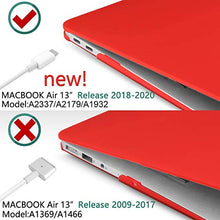 Load image into Gallery viewer, Dongke MacBook Air 13 inch Case 2020 2019 2018 Rubberized Frosted Matte See Through Hard Case Cover for MacBook Air 13.3 inch Black