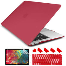 Load image into Gallery viewer, Dongke MacBook Air 13 inch Case 2020 2019 2018 Rubberized Frosted Matte See Through Hard Case Cover for MacBook Air 13.3 inch Black