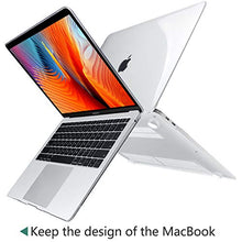 Load image into Gallery viewer, Dongke MacBook Air 13 inch Case 2020 2019 2018 Rubberized Frosted Matte See Through Hard Case Cover for MacBook Air 13.3 inch Black