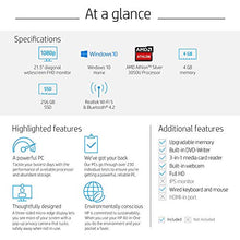 Load image into Gallery viewer, HP 22-inch All-in-One Desktop Computer, AMD Athlon Silver 3050U Processor, 4 GB RAM, 256 GB SSD, Windows 10 Home (22-dd0010, White), Snow White