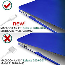 Load image into Gallery viewer, Dongke MacBook Air 13 inch Case 2020 2019 2018 Rubberized Frosted Matte See Through Hard Case Cover for MacBook Air 13.3 inch Black