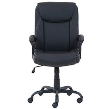 Load image into Gallery viewer, Classic Puresoft PU-Padded Mid-Back Office Computer Desk Chair with Armrest - Black
