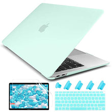 Load image into Gallery viewer, Dongke MacBook Air 13 inch Case 2020 2019 2018 Rubberized Frosted Matte See Through Hard Case Cover for MacBook Air 13.3 inch Black
