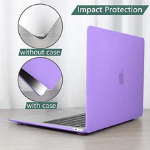 Load image into Gallery viewer, Dongke MacBook Air 13 inch Case 2020 2019 2018 Rubberized Frosted Matte See Through Hard Case Cover for MacBook Air 13.3 inch Black
