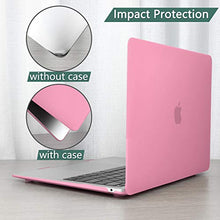 Load image into Gallery viewer, Dongke MacBook Air 13 inch Case 2020 2019 2018 Rubberized Frosted Matte See Through Hard Case Cover for MacBook Air 13.3 inch Black
