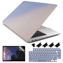 Load image into Gallery viewer, Dongke MacBook Air 13 inch Case 2020 2019 2018 Rubberized Frosted Matte See Through Hard Case Cover for MacBook Air 13.3 inch Black
